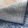 Utterback Oriental Dark Blue/White Area Rug