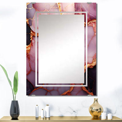 Tegmen - Miroir mural abstrait en marbre grand MIR137830