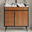 Meuble-lavabo autoportant moderne avec lavabo-245720118