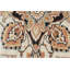 Tapis ivoire en laine noué à la main noir 8 pi x 10 pi - motif à médaillon traditionnel avec bordure ornée