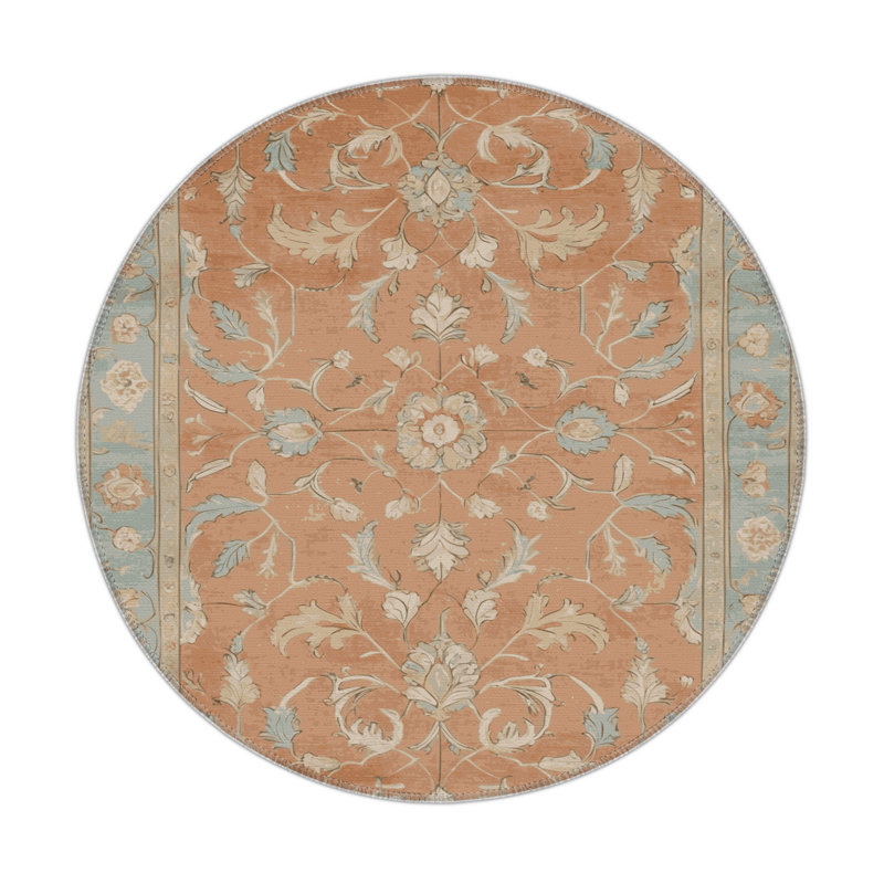 Tapis d'intérieur et d'extérieur Tabriz, Rond 5 pi
