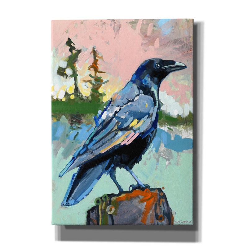 «Écriture» par Adam Swanson, art mural sur toile, H 26 po x l 18 po x P 0,75 po
