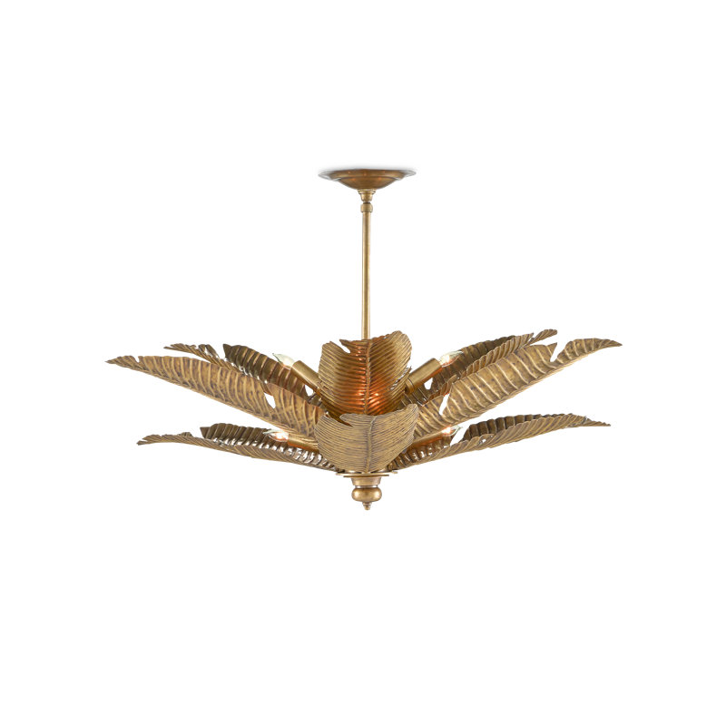 Tropical 6 - Light Semi Flush Mount