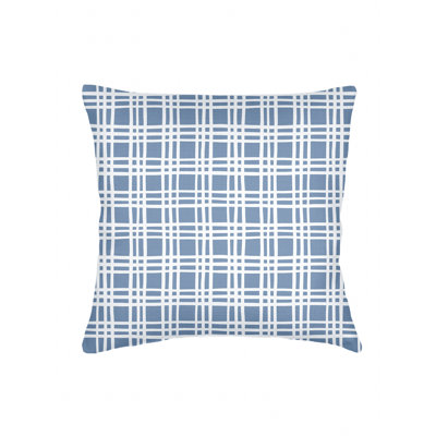 Printed Pillows Linen Plaid Accent Pillow