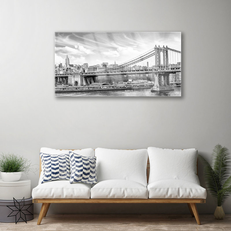 Architecture Bridge - Unframed Photograph on Glass