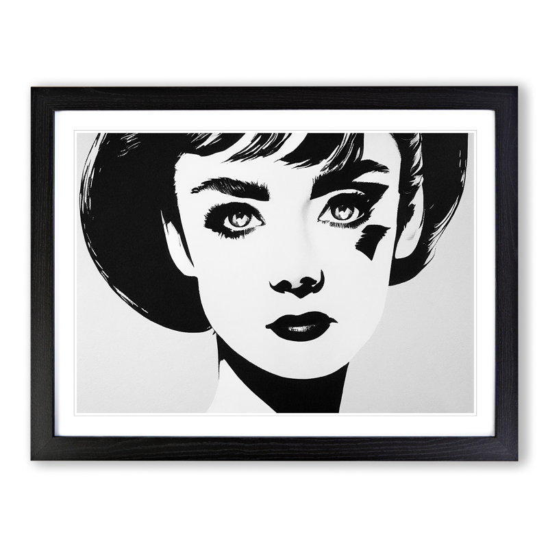 Woman - Framed Print, Black Framed, 46cm H x 64cm W