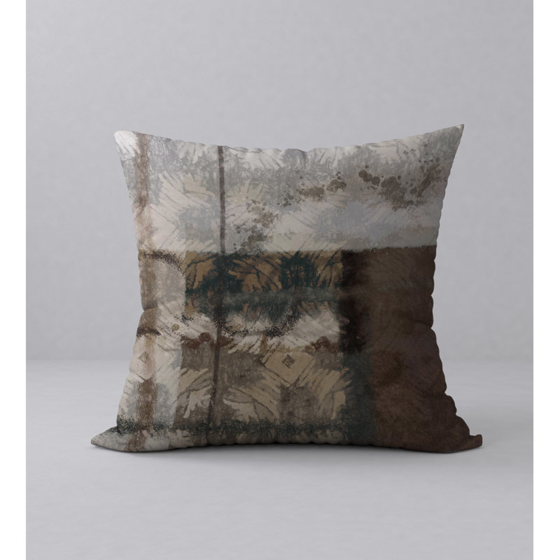Housse de coussin décorative carrée flair Logical, 18 po x 18 po