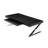 Pangea Home Alexa Cross Legs Modern Coffee Table with Storage - High Gloss or Wood Veneer Rectangular Coffee Table with Steel Metal Legs, Contemporary Living Room Centerpiece - Black Coffee Table-2105081595