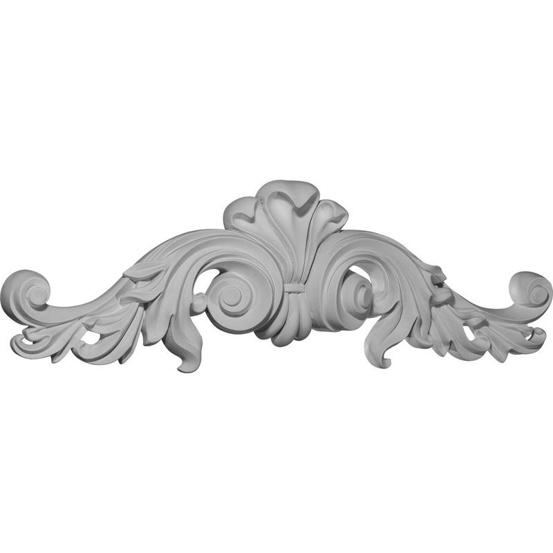 Primed Architectural Urethane Scroll Onlay 7.25'' H x 23.5'' W
