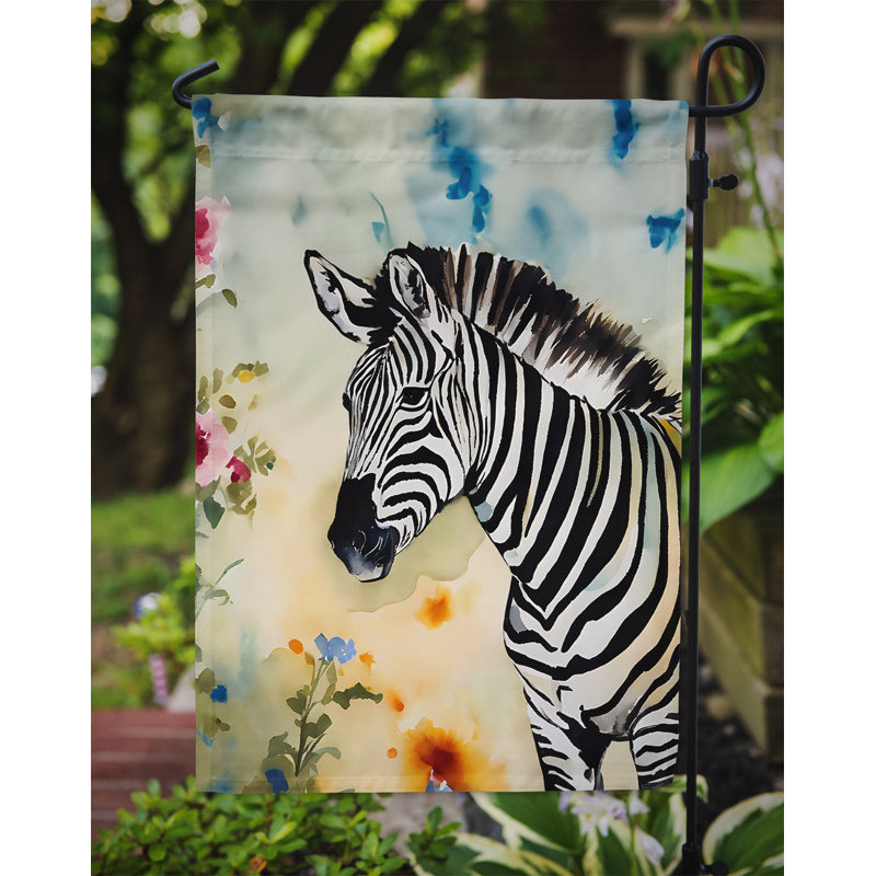 Drapeau de jardin zèbre