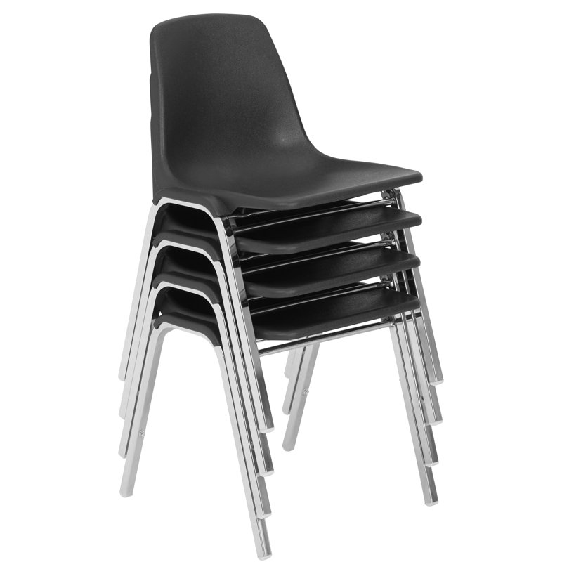 Chaise empilable en poly 8100 Series, Noir