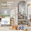 Arched Metal Oversized Full Length Mirrors Wall Mirrors with Stand-125578528-125578529