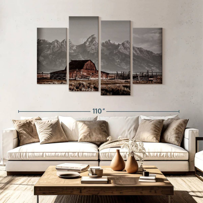 John Moutlon Barn, 54" H x 84" W