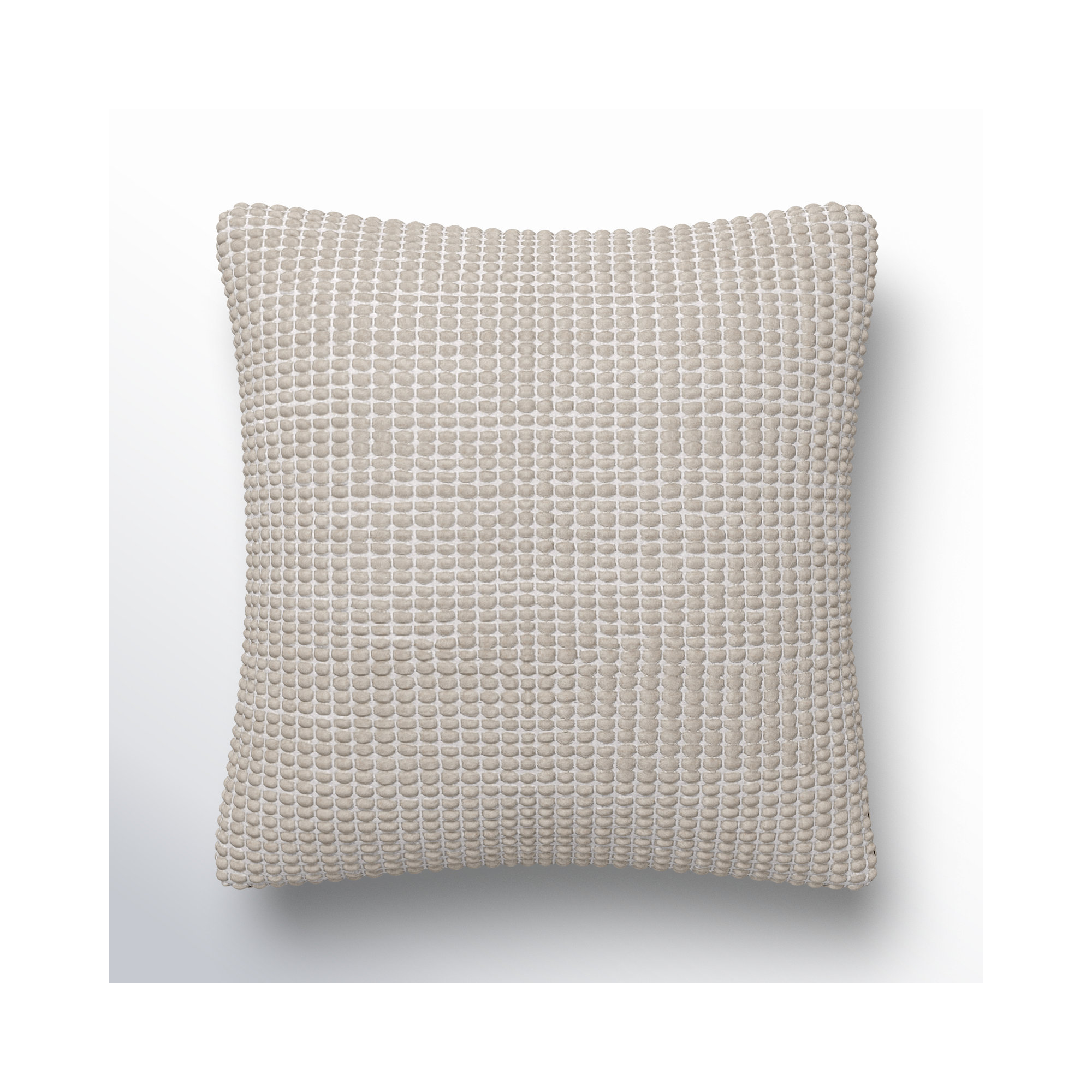 Waverly Wool Throw Pillow, 20" x 20", Down, Gray