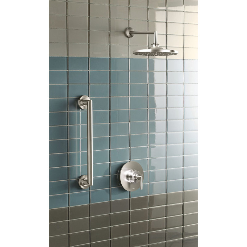 Arris Grab Bar, Brushed Nickel, 18" W