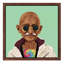 Mahatma Gandhi by Amit Shimoni - Floater Frame Print on Canvas-1512749755-1512749758