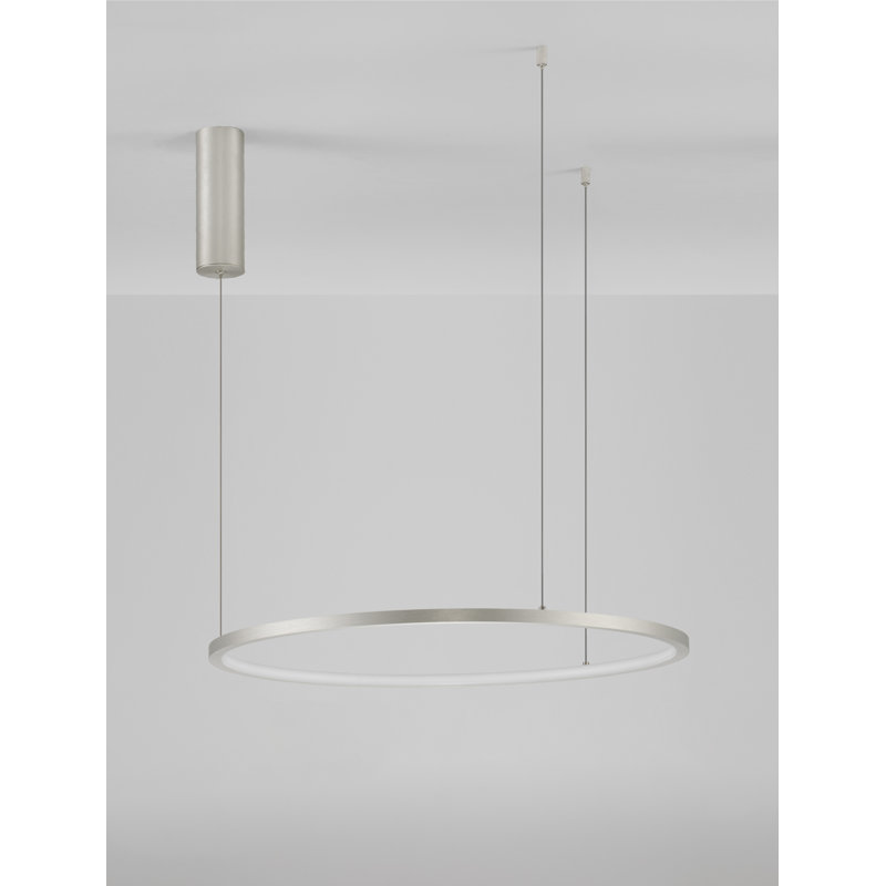 1 - Light Silver LED Unique/Statement Pendant