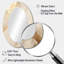 Miroir mural ovale en métal beige et doré Lightning IV-2089885010