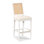 Upholstered Stool with Solid Wood Frame