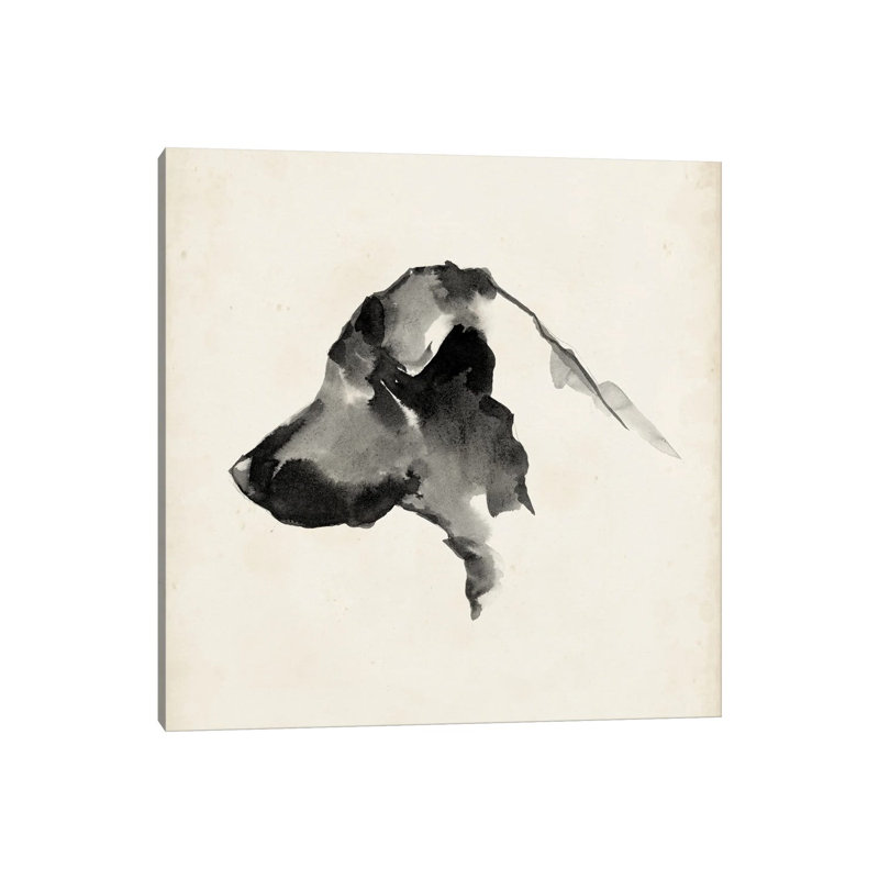 «Puppy Profile II» par Ethan Harper, reproduction d'art sur toile tendue, H 12 po x l 12 po x P 0,75 po