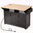 55.7'' Large Kitchen Island With 2 Drop Leaf,, Rolling Kitchen Cart On 5 Wheels With Power Outlet, Folding Storage Dining Table With Spice & Towel Rack , 3 Drawers, For Kitchen, Dining Room-1114385232