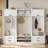 4-in-1 Detachable Hall Tree with Storage and 7 Hooks, Ideal for Entryway and Hallway Organization-117574135