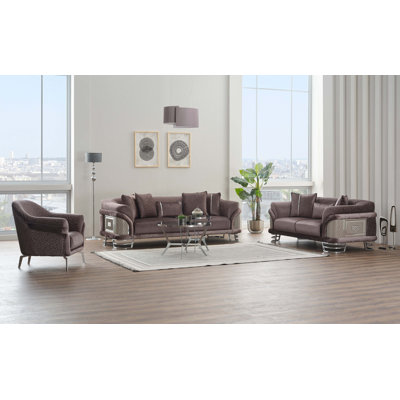 Cile 3 - Piece Living Room Set