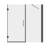 72.01'' W 0.39'' H Reversible Shower Enclosure