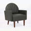 Fauteuil en forme de coquillage avec pieds en bois pour plus de confort et de style-545349130