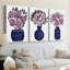 Vase peint I - Toile tendue sur mesure - 3 pièces-1188807337