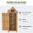 Garden 70.5" H x 25.6" W x 18.1" D Outdoor Storage Cabinet Tool Shed-42352450