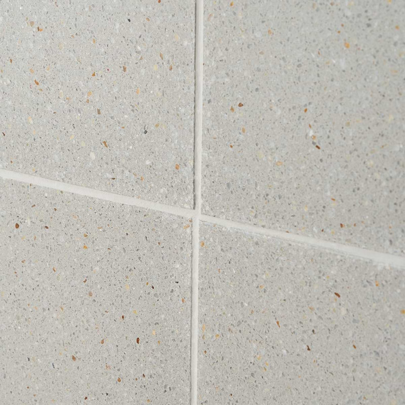True Terrazzo 16x16 Polished Terrazzo Tile, Argento Beige