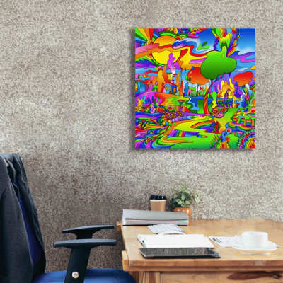 «Umbrella Man Landscape 1119» par Howie Green, art mural sur toile