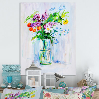 Bouquet de fleurs d'été - peinture