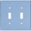 No Subject 2 - Gang Toggle Light Switch Standard Wall Plate