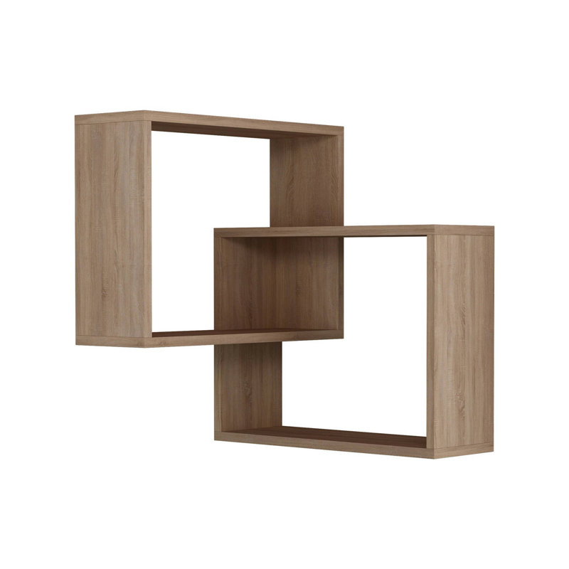 Isabelle 2 Piece Square, 26.77 H" x 23.62 W" x 23.62D", Oak