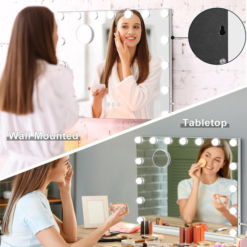 Elimelech Metal Rectangle Dresser Mirror