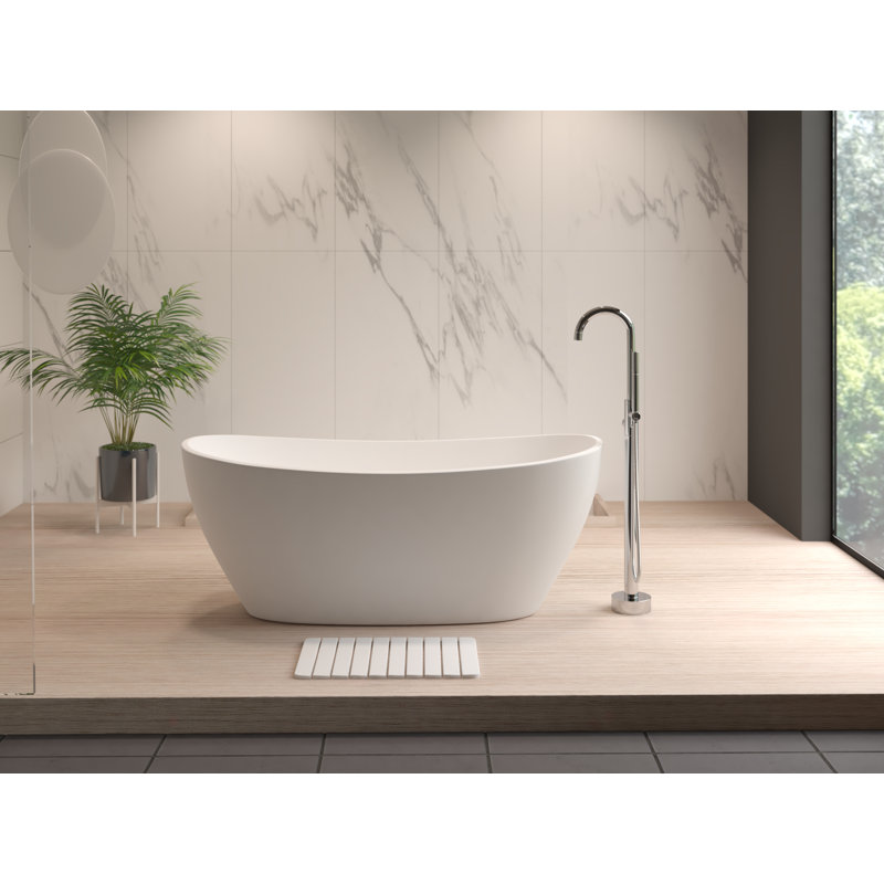 Aadhithya Diatomaceous Earth Bath Mat, White