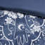 Celestial double / grand - bleu marine avec médaillon et tissu lavable-117370882