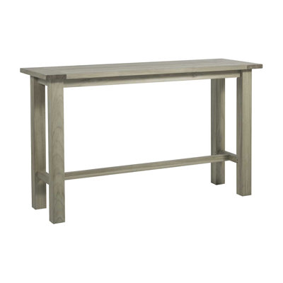 Croquet Teak Rectangular Teak Outdoor Bar Table