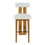 Tabouret de bar en bois avec finition en noyer (ensemble de 2 pièces)-1594617142