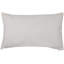 Coussin décoratif brodé «Joyful» de Noël rectangulaire - 19 po - rouge et blanc