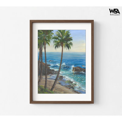 «Table Rock Palms Laguna» par William Thompson, affiche de Table Rock Beach, cadeau pour surfeur, cadeau nautique pour lui, décor de maison de plage apaisante