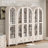 White Solid Wood+Glass Display Cases