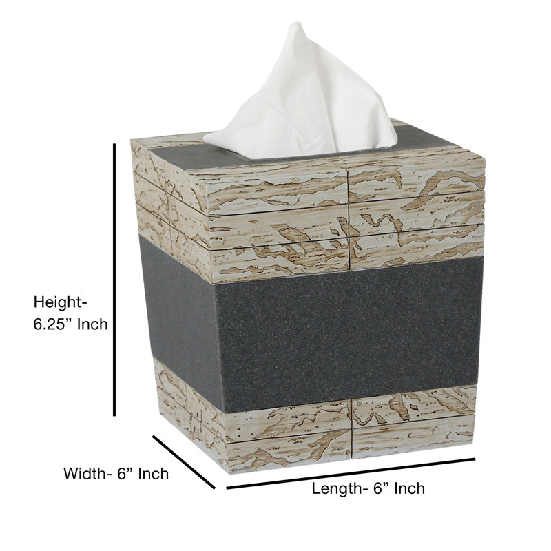 Marble Tissue Box Cover
