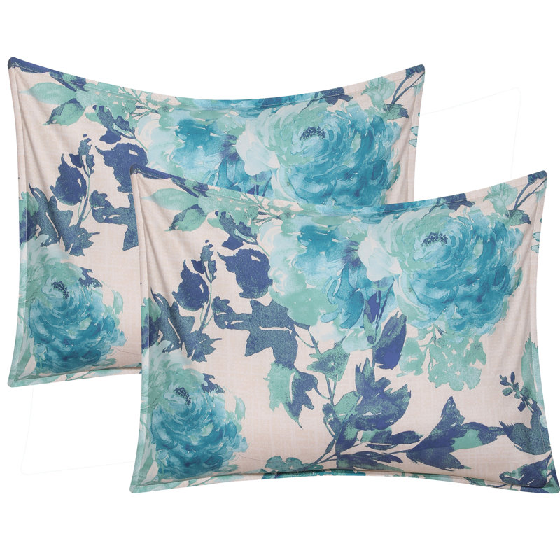 Elizabeth Comforter Set, Blue, Queen Comforter + 5 Additional Pieces