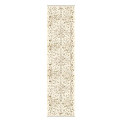 Girven Oriental Beige Area Rug