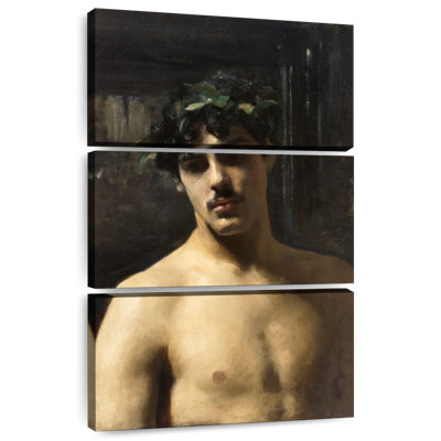 Leisha portant des lauriers 1874-1880
