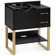 Shampoo Station with Backwash Sink with Faucet, 2 Drawers & Storage Shelf