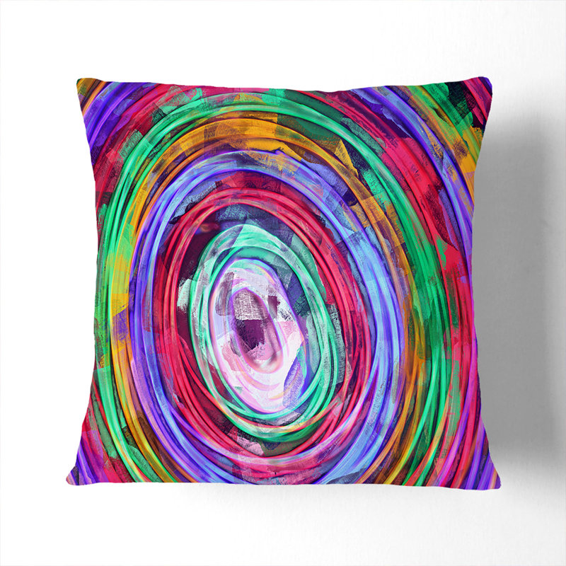 Abstract Square Throw Cushion, 55cm H x 55cm W x 20cm D